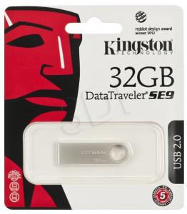 Kingston Flashdrive DataTraveler SE9 32GB USB 2.0 Srebrny